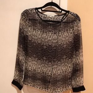 Red Haute silk blouse